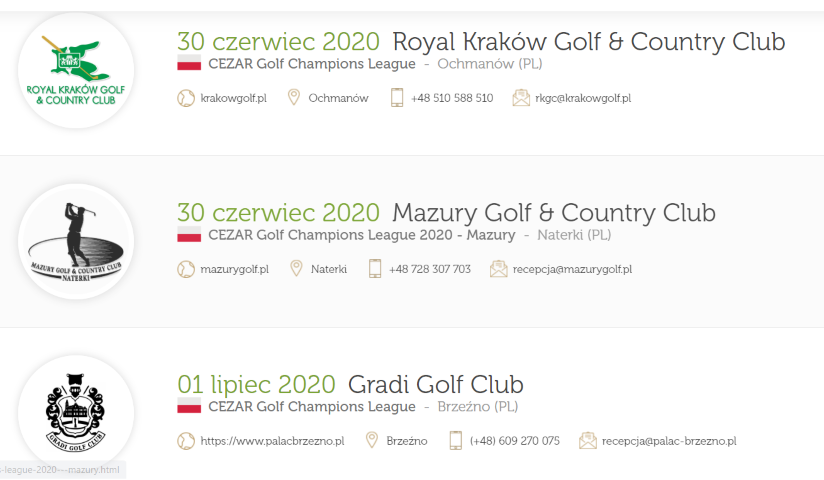 CEZAR Golf Champions League
